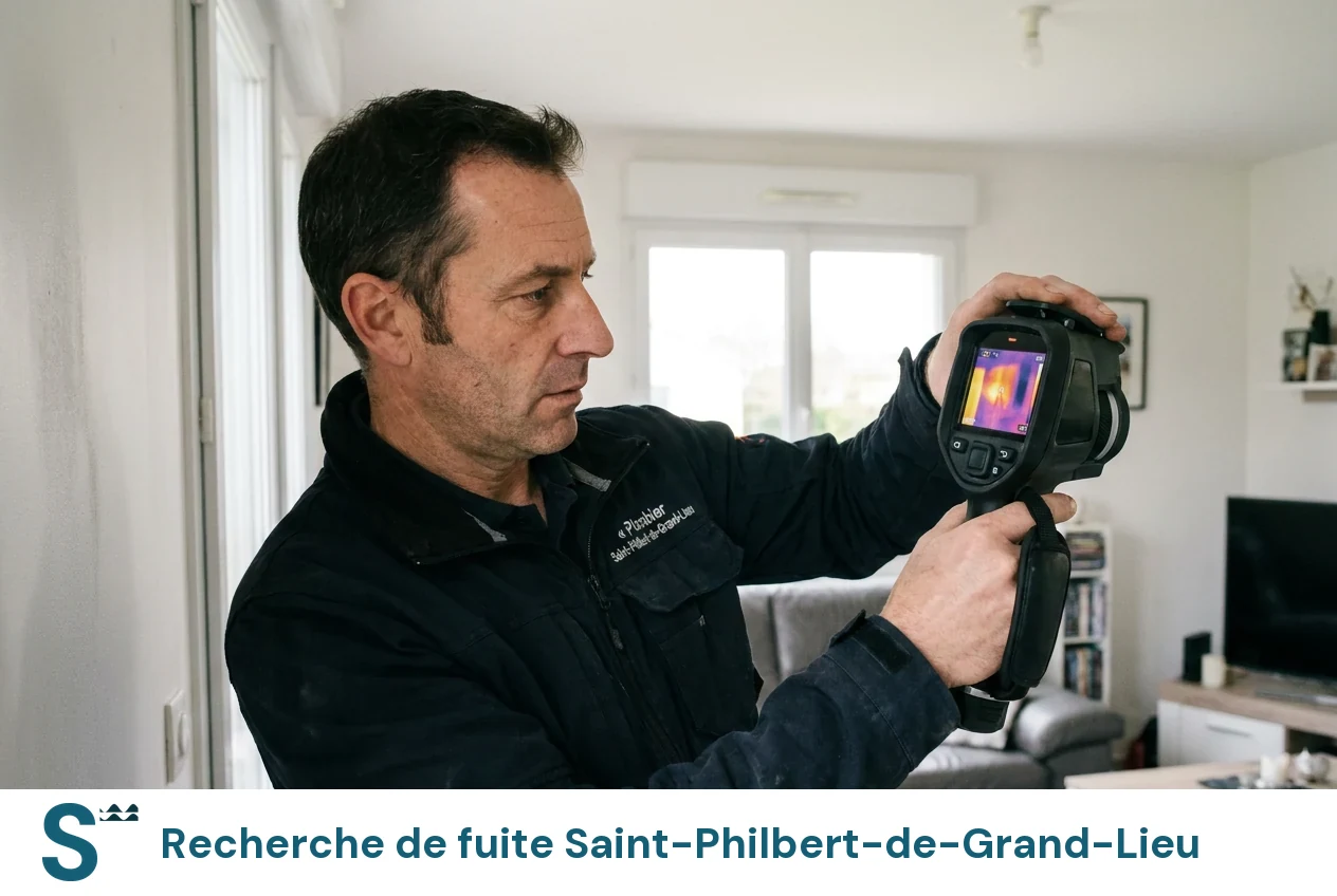 Recherche de fuite à Saint-Philbert-de-Grand-Lieu