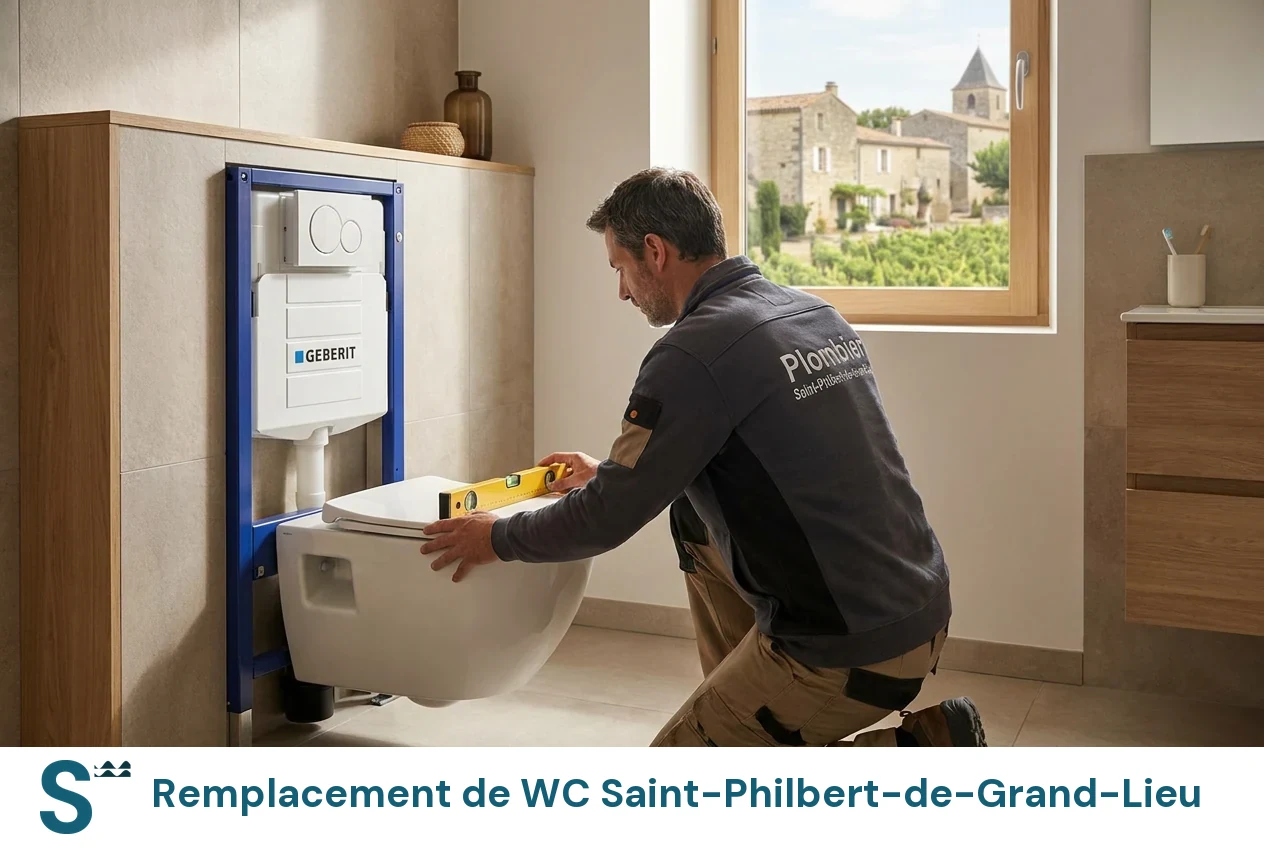 Remplacement de WC à Saint-Philbert-de-Grand-Lieu